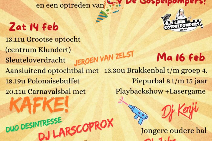 Agenda Carnaval 2026